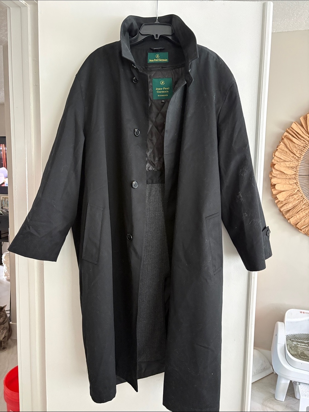 Black Men's Overcoat